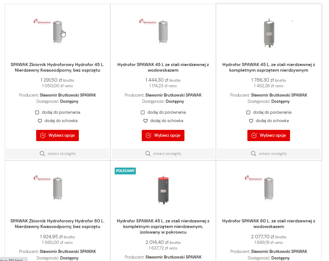 Zbiorniki do hydroforu - cena zakupu vs. trwałość i koszty eksploatacji