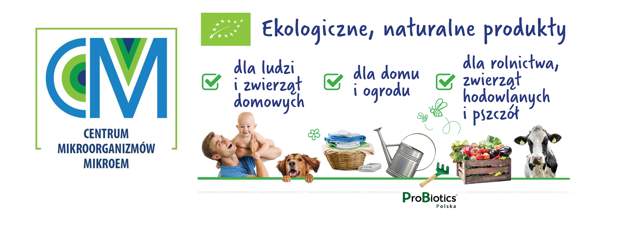 Logo Centrum mikroorganizmów - Mikroem