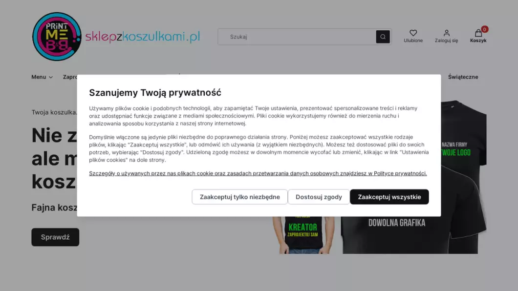 Zrzut ekranu strony